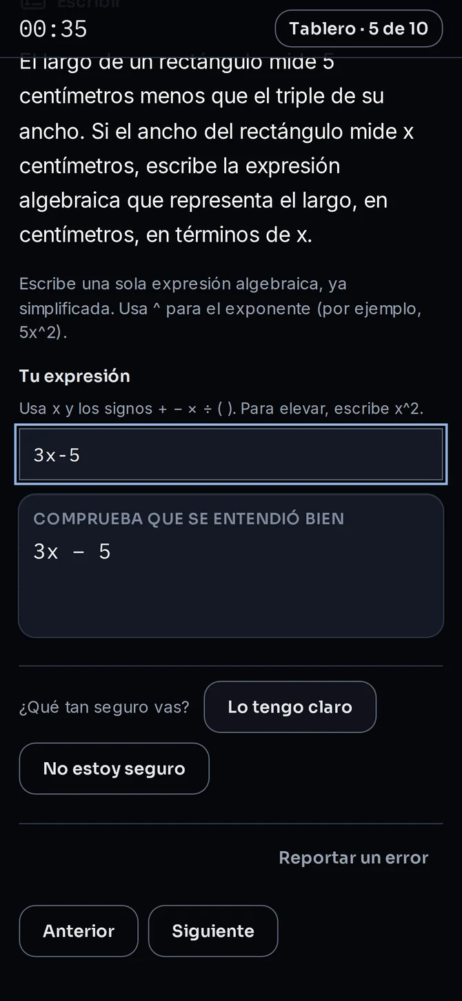 Respuesta escrita desde celular